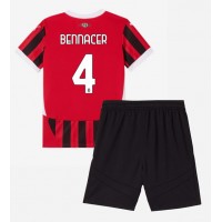 Fotballdrakt Barn AC Milan Ismael Bennacer #4 Hjemmedraktsett 2024-25 Kortermet (+ Korte bukser)